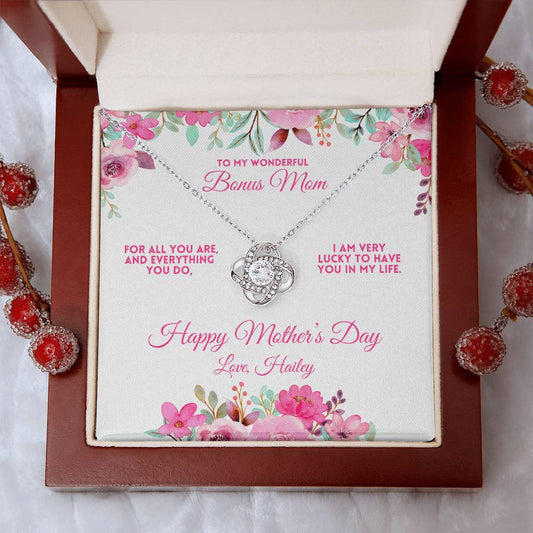 Bonus Mother Love Knot Necklace Happy Mother's Day