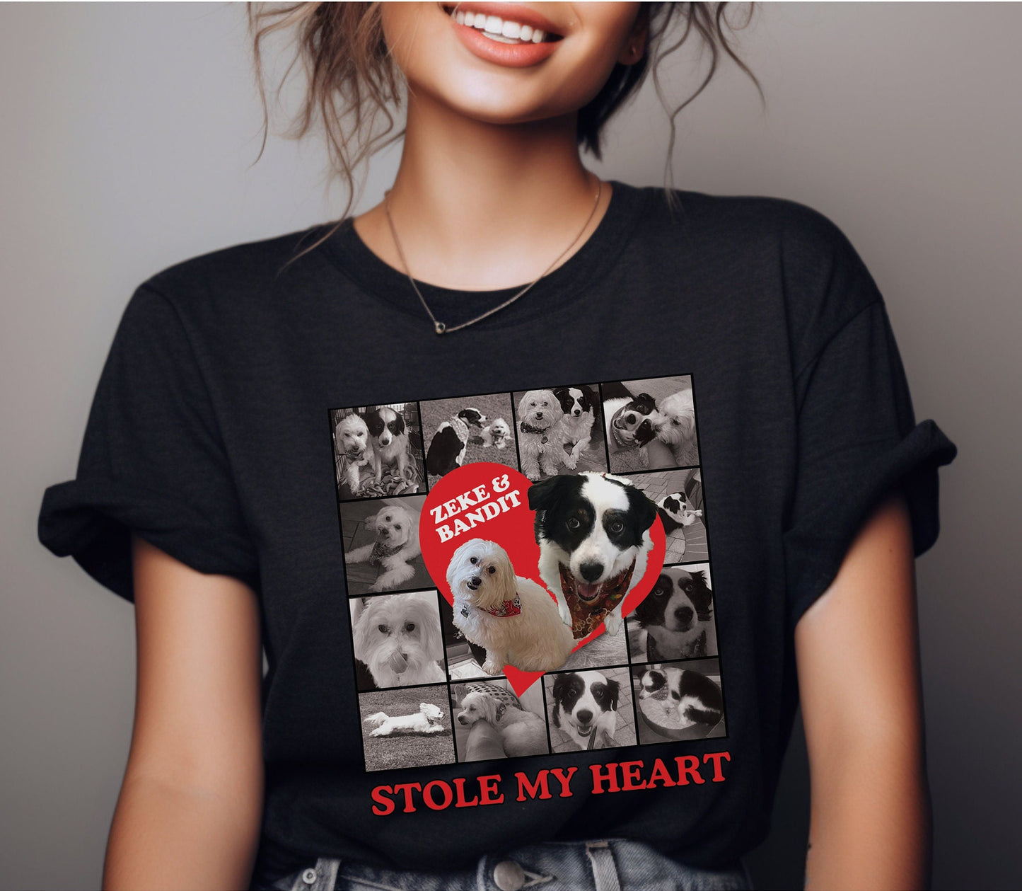 Custom Stole My Heart Pet Photo Shirt