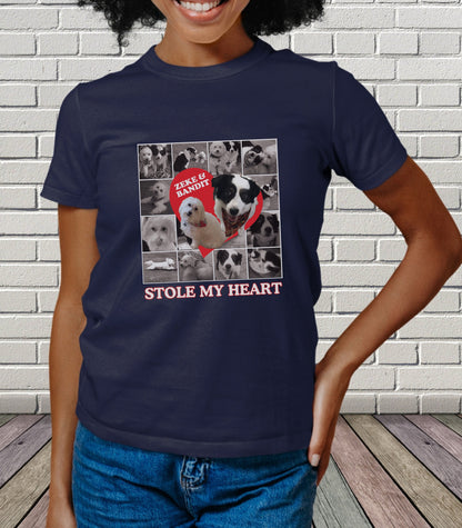 Custom Stole My Heart Pet Photo Shirt