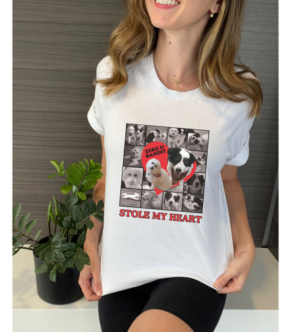 Custom Stole My Heart Pet Photo Shirt