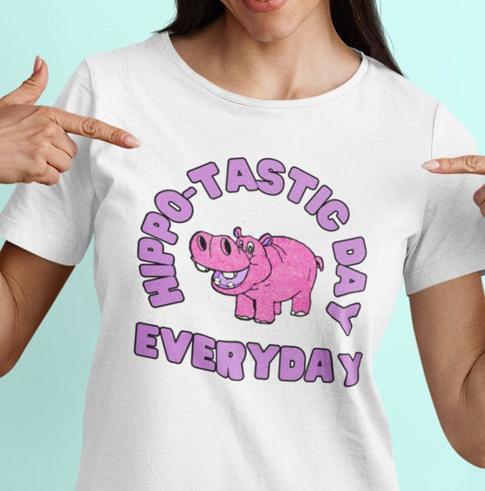 Fantastic Motivation Shirt, Funny Hippopotamus Shirt, Hippo Gift Tee, Hippo Shirt, Animal Lover Gift, Colorful Teen Youth Young Adult Tshirt