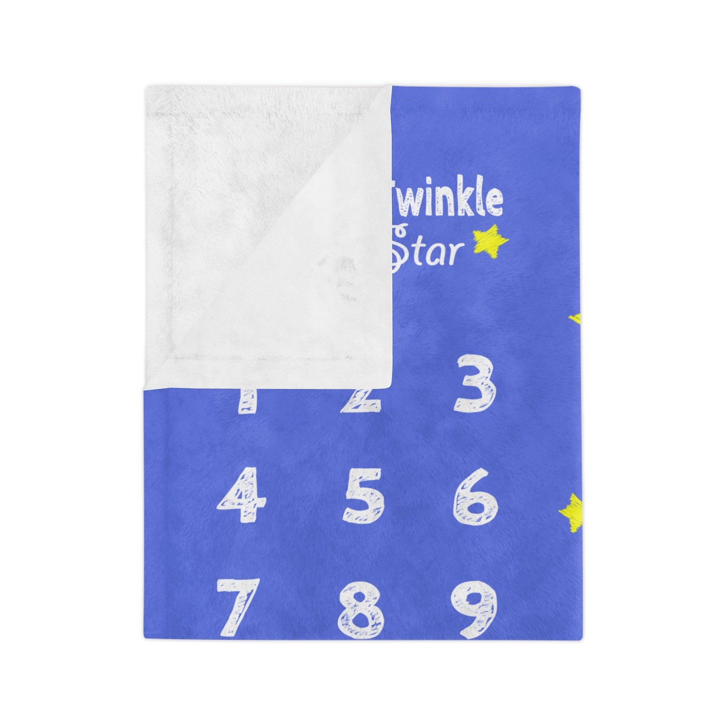 Personalize Monthly Farm Milestone Photo Blanket, Twinkle Little Star with Barn & Smiling Moon