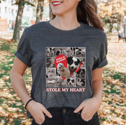 Custom Stole My Heart Pet Photo Shirt