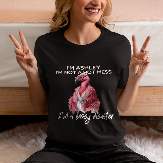 Personalize Sarcastic Woman Shirt Flamingo Lover