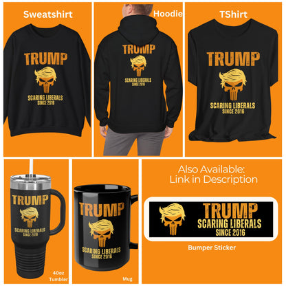 Trump Scaring Liberals Since 2016 Insulated 40 oz Travel Mug, Trumpunisher